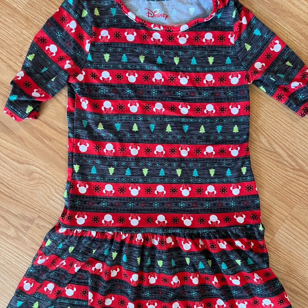 Minnie Mouse Holiday Dress Size M 7-8